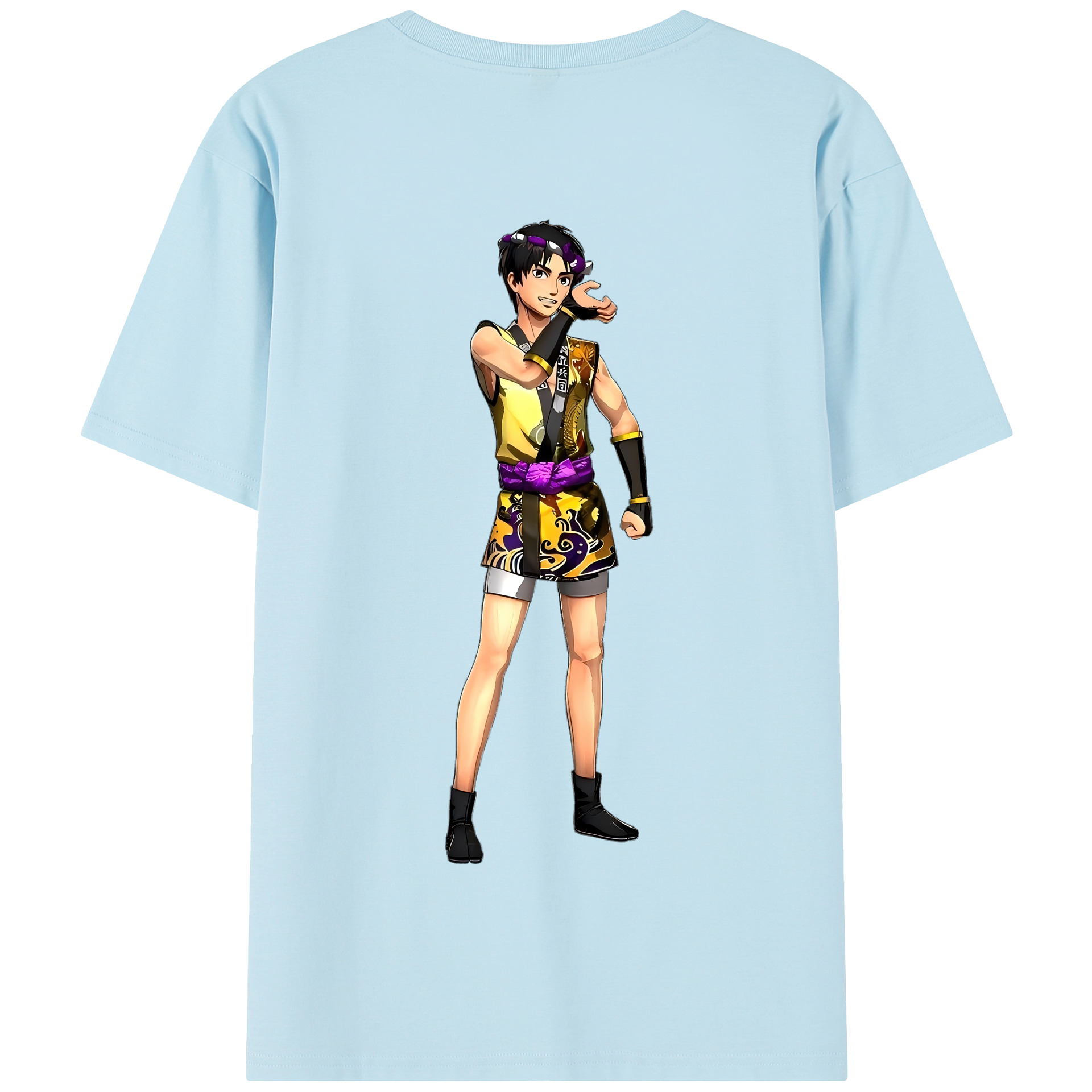 （画像用） 進撃の巨人 リヴァイ·アッカーマン Attack on Titan Levi Ackerman 綿100％半袖Tシャツ（背面プリント）